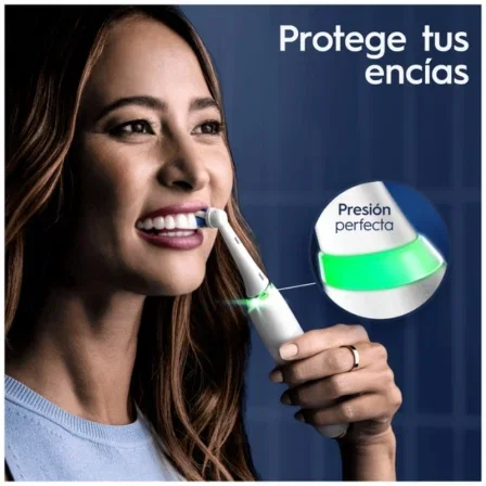 Oral-B Cepillo Dental Eléctrico Oral-B iOs 9S Blanco con 2 Cabezales Recambio iO Ultimate Clean, Cargador y Estuche de Viaje